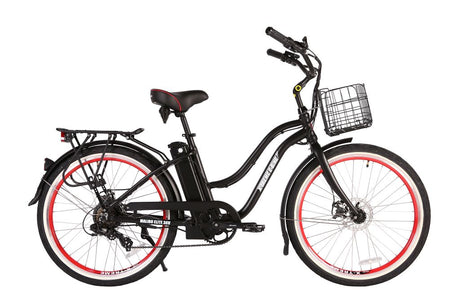 X-Treme Malibu Elite Max 36V Beach Cruiser Electric Bike 350W Rear Hub Motor 20 mph 36V 10Ah LiFePO4 Battery