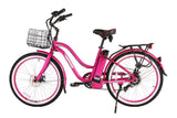 X-Treme Malibu Elite Max 36V Beach Cruiser Electric Bike 350W Rear Hub Motor 20 mph 36V 10Ah LiFePO4 Battery