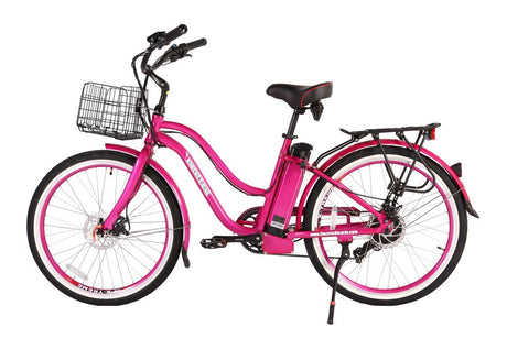 X-Treme Malibu Elite Max 36V Beach Cruiser Electric Bike 350W Rear Hub Motor 20 mph 36V 10Ah LiFePO4 Battery