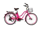 X-Treme Malibu Elite Max 36V Beach Cruiser Electric Bike 350W Rear Hub Motor 20 mph 36V 10Ah LiFePO4 Battery