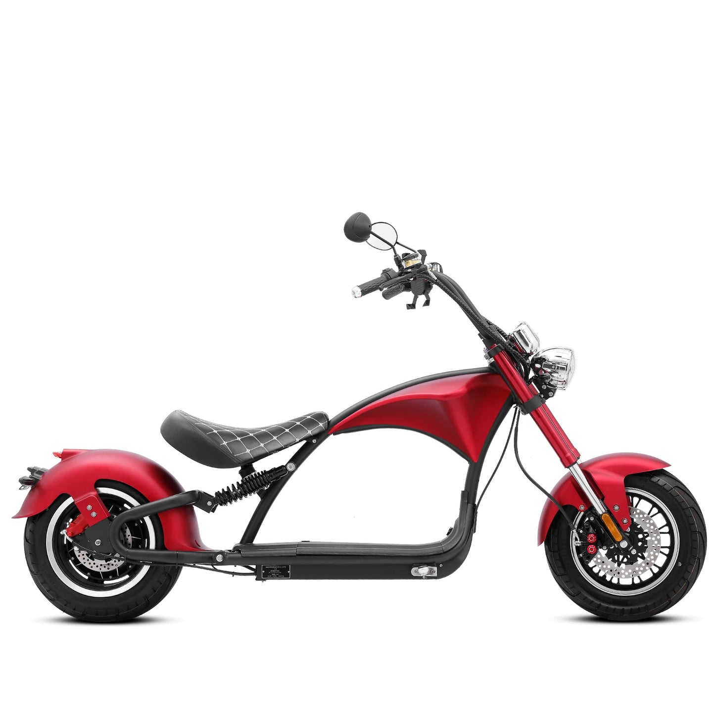 M1P Fat Tire Electric Citycoco Scooter - Matte Red