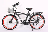 X-Treme Newport Elite Max 36V Beach Cruiser Electric Bike 350W Rear Hub Motor Up to 20 mph 36V 10Ah LiFePO4 Battery