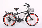 X-Treme Newport Elite Max 36V Beach Cruiser Electric Bike 350W Rear Hub Motor Up to 20 mph 36V 10Ah LiFePO4 Battery