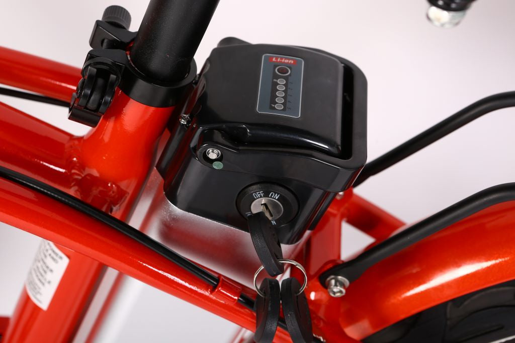 X-Treme Newport Elite Max 36V Beach Cruiser Electric Bike 350W Rear Hub Motor Up to 20 mph 36V 10Ah LiFePO4 Battery