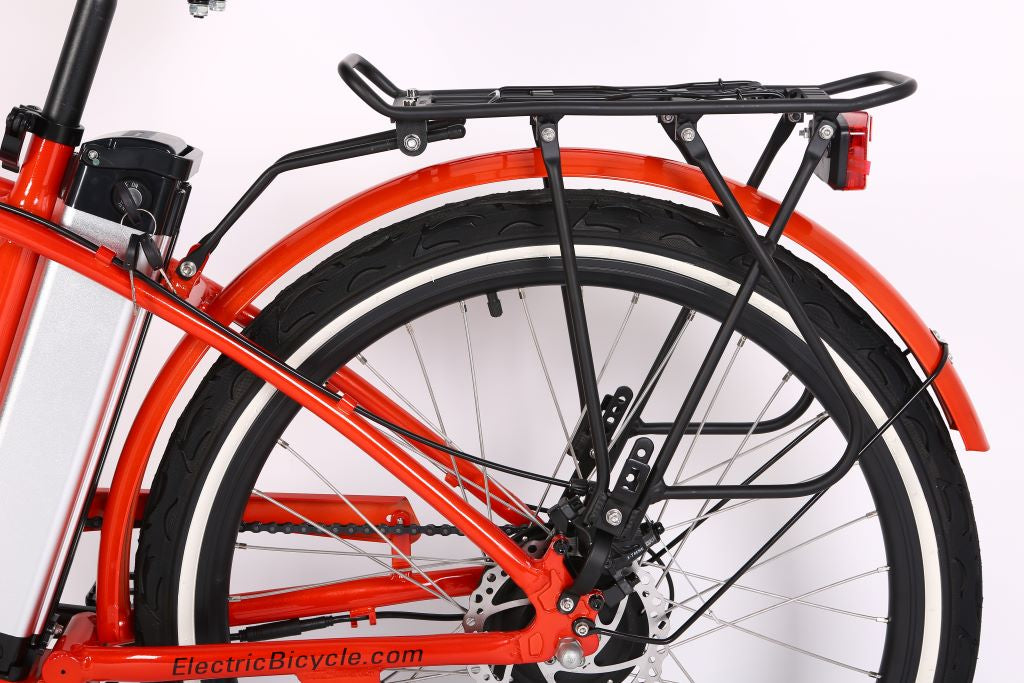 X-Treme Newport Elite Max 36V Beach Cruiser Electric Bike 350W Rear Hub Motor Up to 20 mph 36V 10Ah LiFePO4 Battery