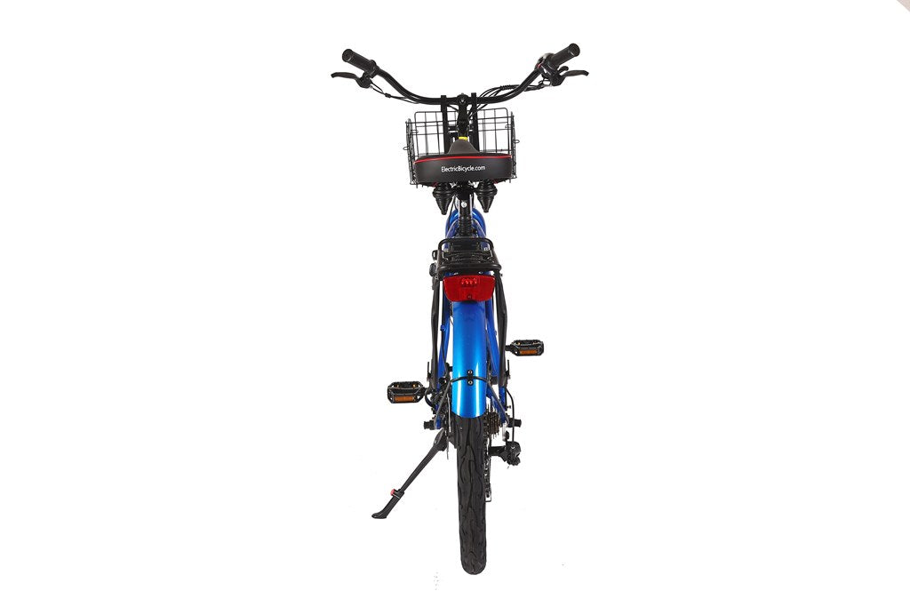 X-Treme Newport Elite 24 Volt Beach Cruiser Electric Bike-Metallic Blue