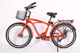 X-Treme Newport Elite Max 36V Beach Cruiser Electric Bike 350W Rear Hub Motor Up to 20 mph 36V 10Ah LiFePO4 Battery