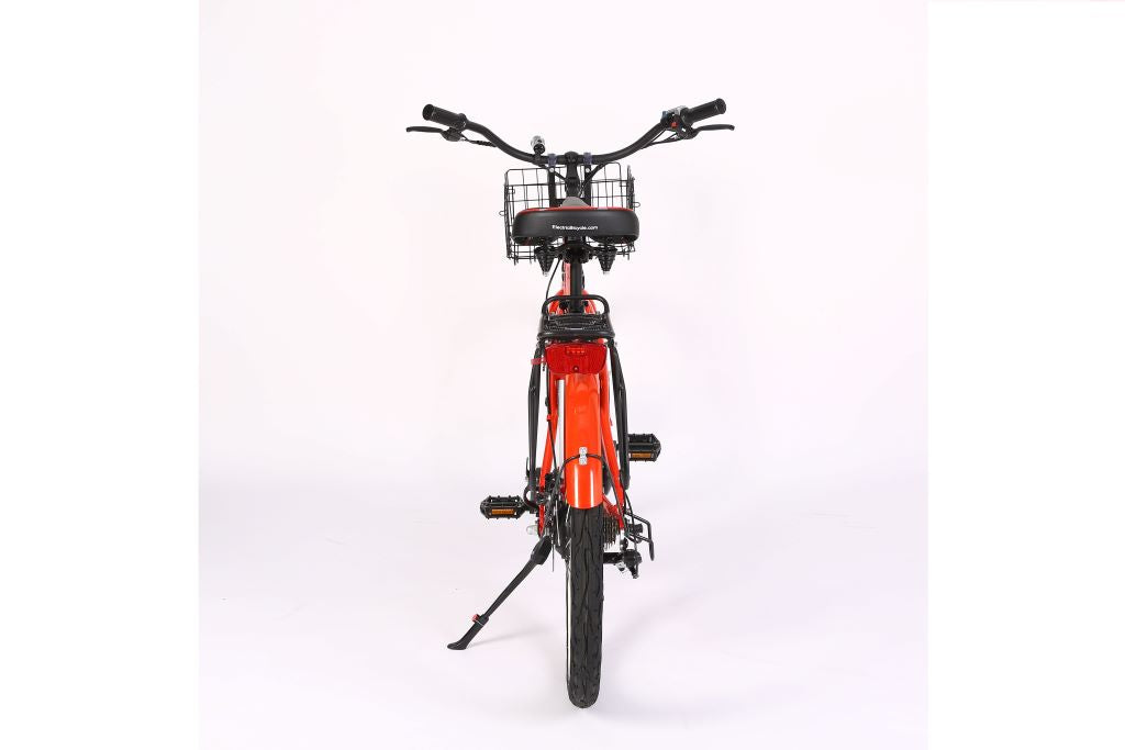 X-Treme Newport Elite 24 Volt Beach Cruiser Electric Bike- Metallic Red