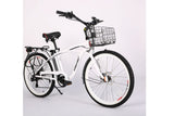 X-Treme Newport Elite Max 36V Beach Cruiser Electric Bike 350W Rear Hub Motor Up to 20 mph 36V 10Ah LiFePO4 Battery