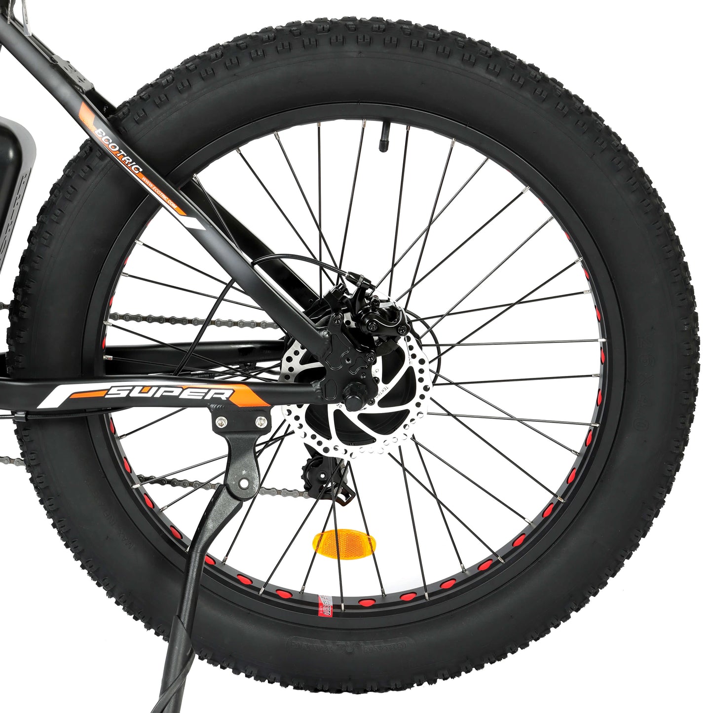 UL Certified - Ecotric Rocket Fat Tire Beach Snow Electric Bike - Matte Black