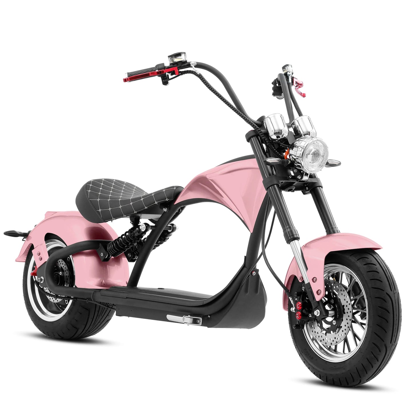 M1P Fat Tire Electric Citycoco Scooter - Pink