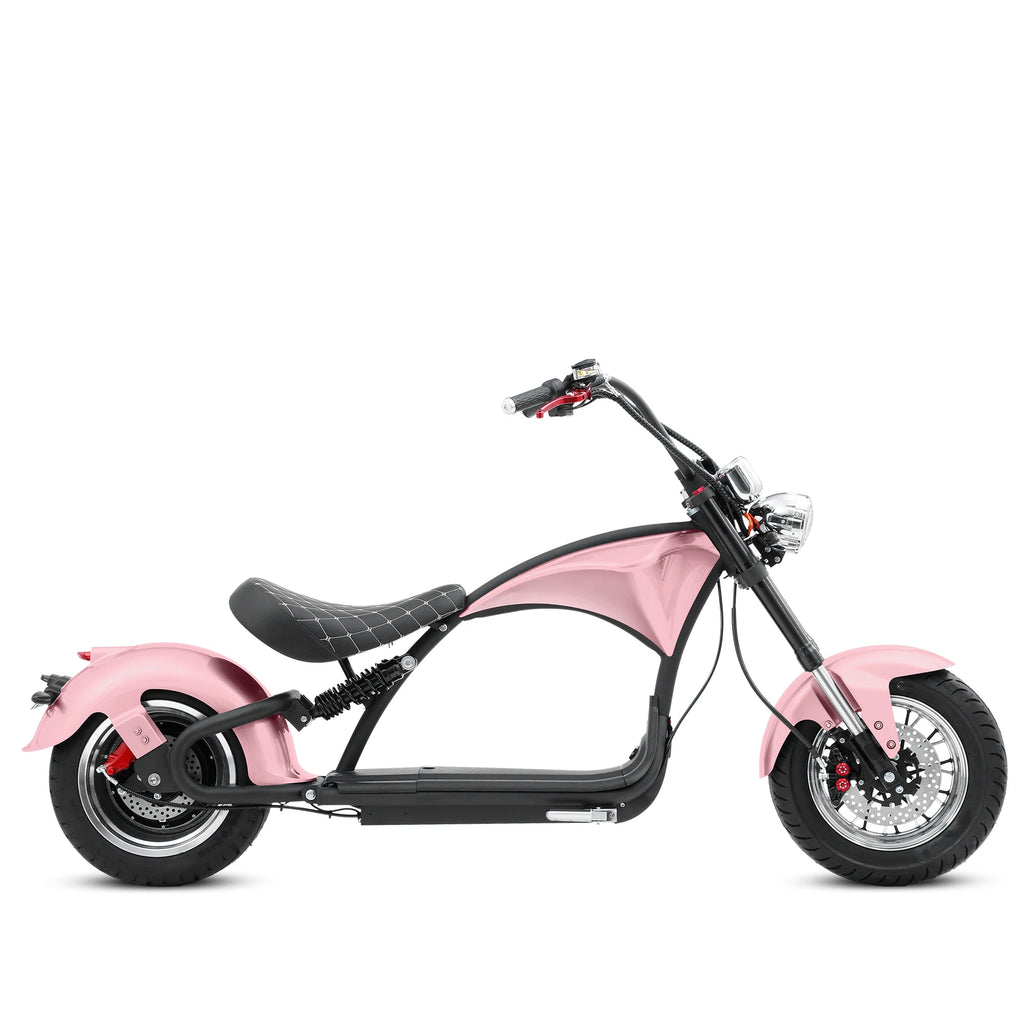 M1P Fat Tire Electric Citycoco Scooter - Pink
