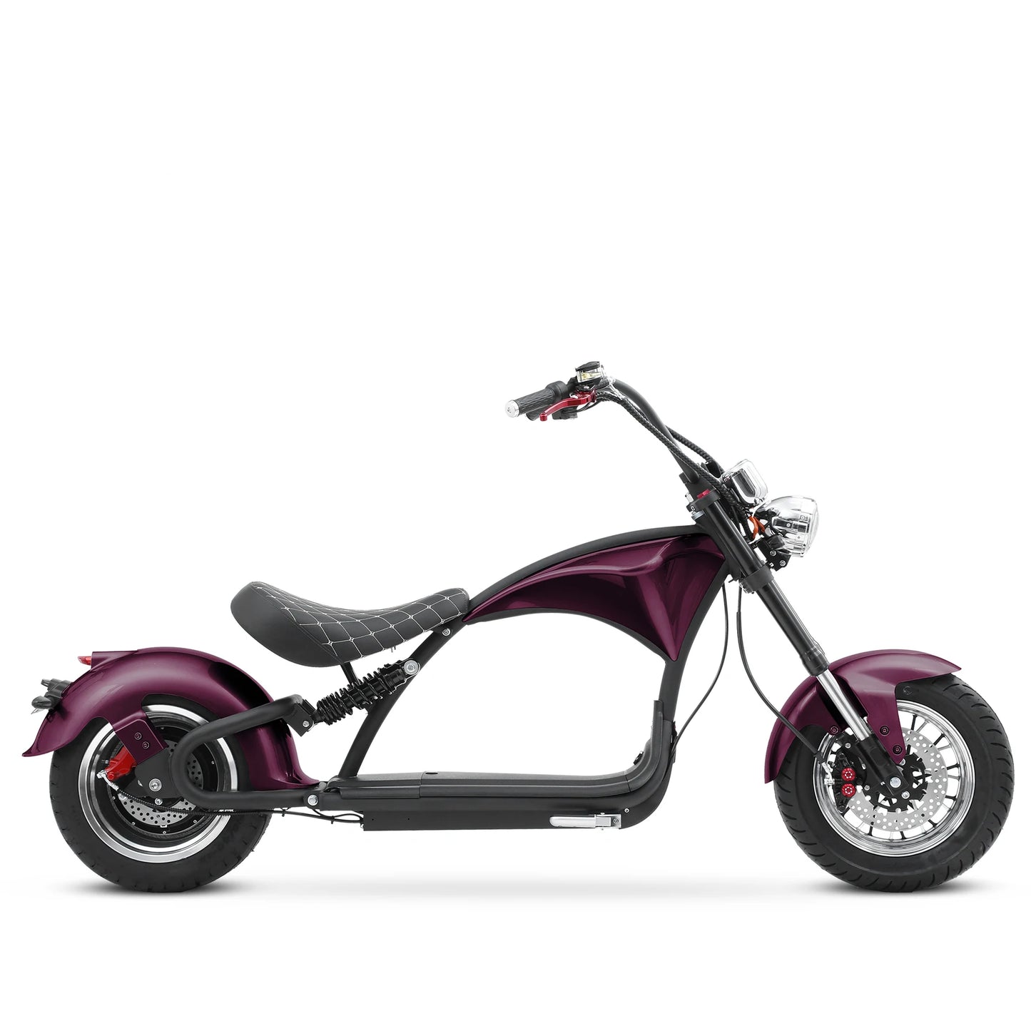 M1P Fat Tire Electric Citycoco Scooter - Purple