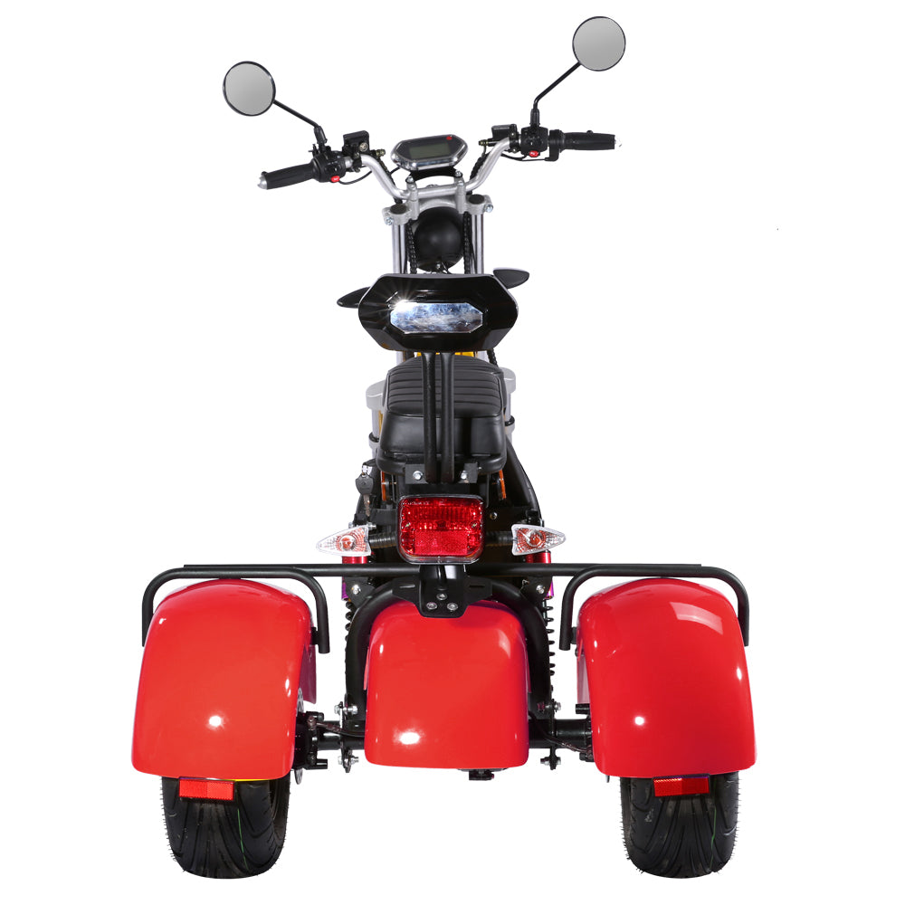 CP3 Trik 2000w Electric Three Wheel Scooter - Red