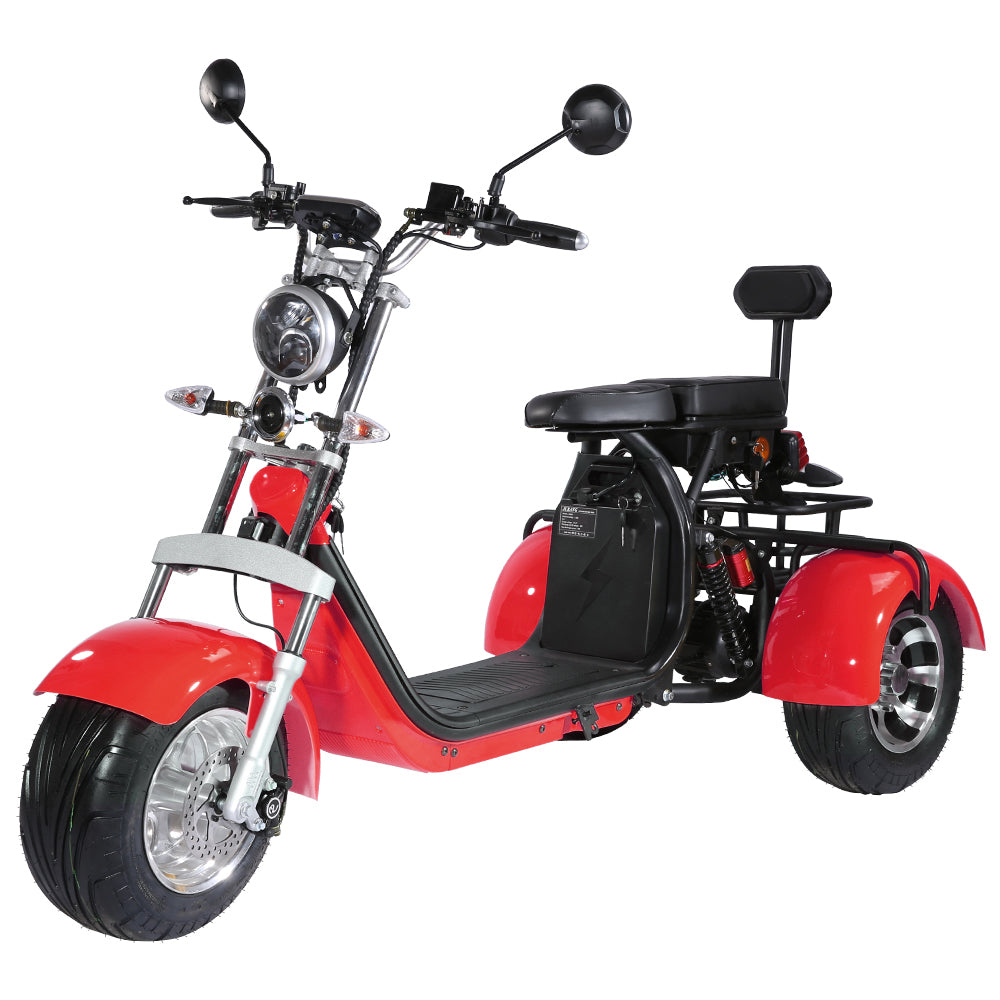 CP3 Trik 2000w Electric Three Wheel Scooter - Red