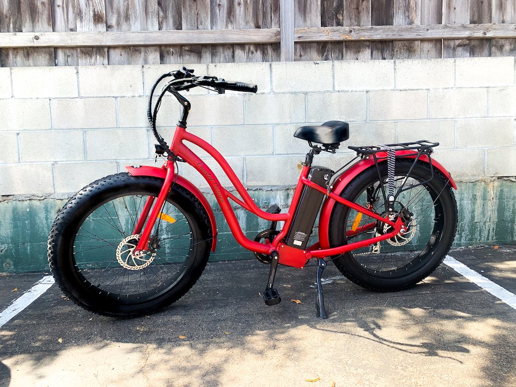 Coastal Cruiser 750w Fat Tire Cruiser Step Thru 26x4 - Red