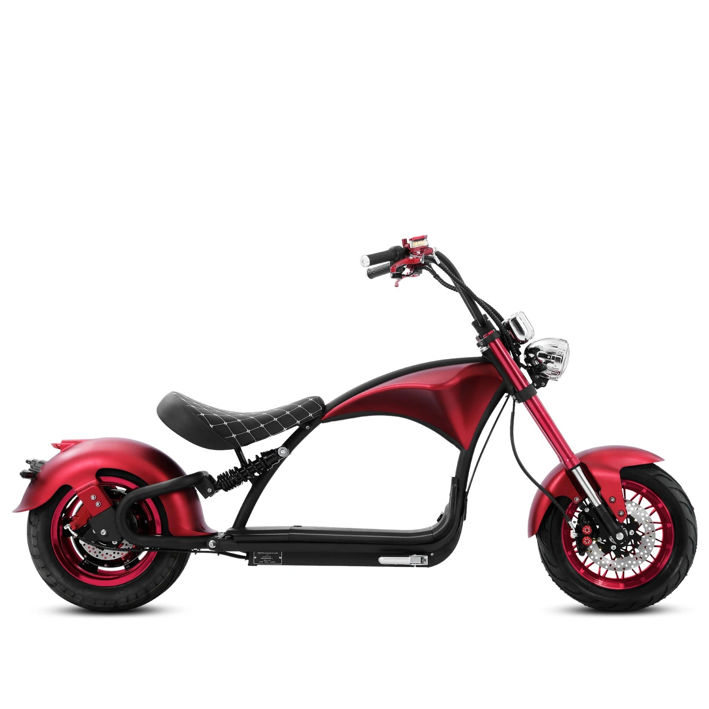 M1P Fat Tire Electric Citycoco Scooter - Red Wheel