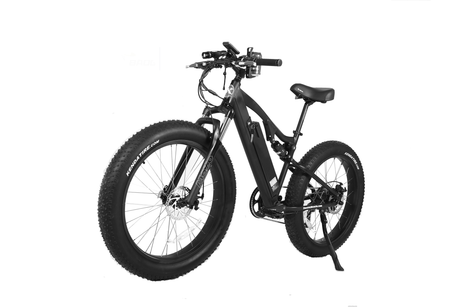 X-Treme Rocky Road 48V 17Ah Fat Tire Electric Mountain Bicycle 500W Rear Hub Motor 25 mph LiFePO4 Battery