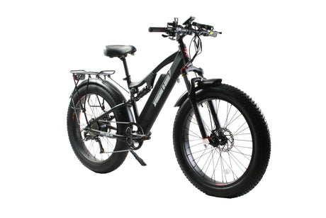 X-Treme Boulderado 48V 17Ah Fat Tire Step-Through Electric Mountain Bicycle 500W Rear Hub Motor 25 mph LiFePO4 Battery