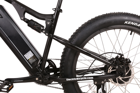 X-Treme Rocky Road 48V 17Ah Fat Tire Electric Mountain Bicycle 500W Rear Hub Motor 25 mph LiFePO4 Battery