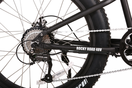 X-Treme Rocky Road 48V 17Ah Fat Tire Electric Mountain Bicycle 500W Rear Hub Motor 25 mph LiFePO4 Battery