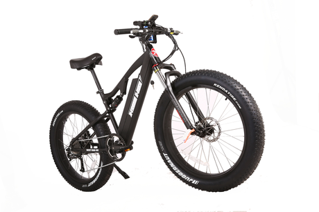X-Treme Rocky Road 48V 17Ah Fat Tire Electric Mountain Bicycle 500W Rear Hub Motor 25 mph LiFePO4 Battery