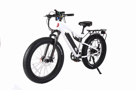 X-Treme Rocky Road 48V 17Ah Fat Tire Electric Mountain Bicycle 500W Rear Hub Motor 25 mph LiFePO4 Battery