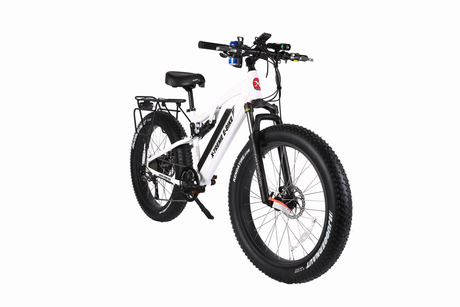 X-Treme Rocky Road 48V 17Ah Fat Tire Electric Mountain Bicycle 500W Rear Hub Motor 25 mph LiFePO4 Battery