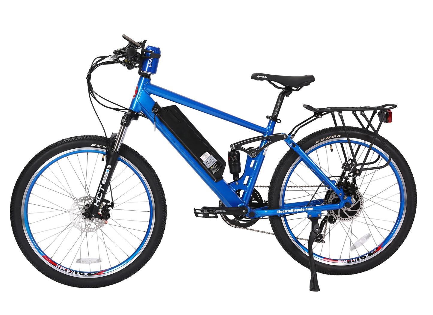 X-Treme Rubicon 48 Volt Electric Mountain Bicycle-Metallic Blue