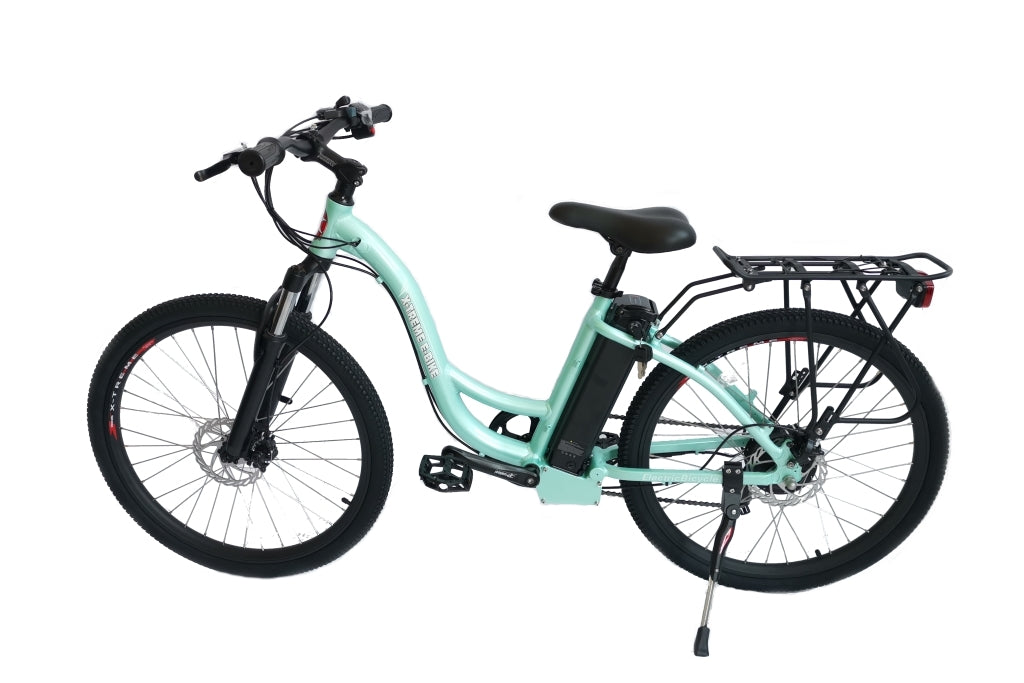 X-Treme TC-36 Electric 36 Volt Step-Through Mountain Bike-Mint Green
