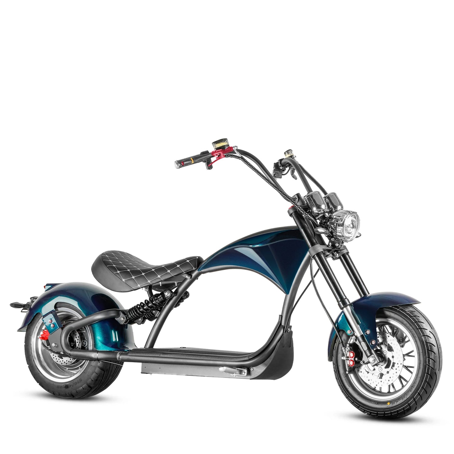 M1P Fat Tire Electric Citycoco Scooter - Turquoise