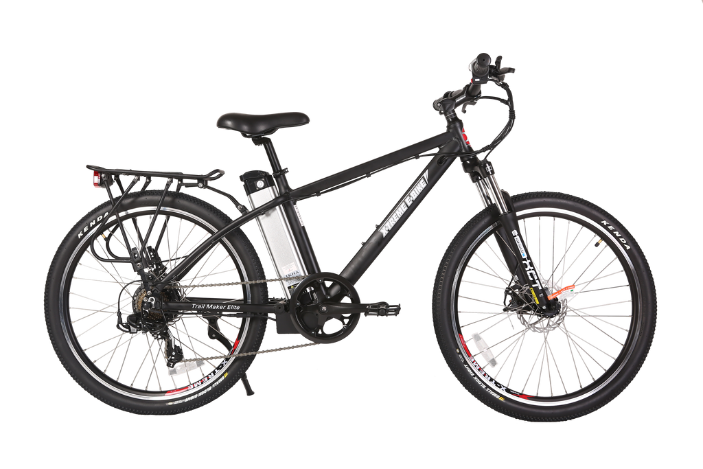 X-Treme Trail Maker Elite 24 Volt Electric Mountain Bike-Black