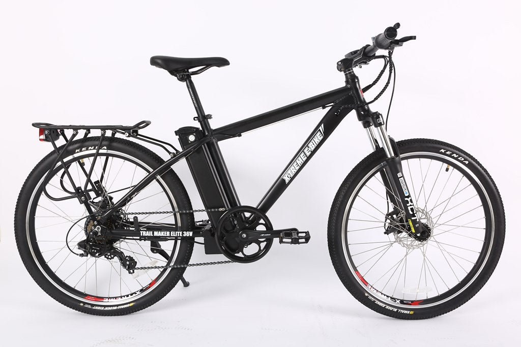 X-Treme Trail Maker Elite Max 36 Volt Electric Mountain Bike-Black