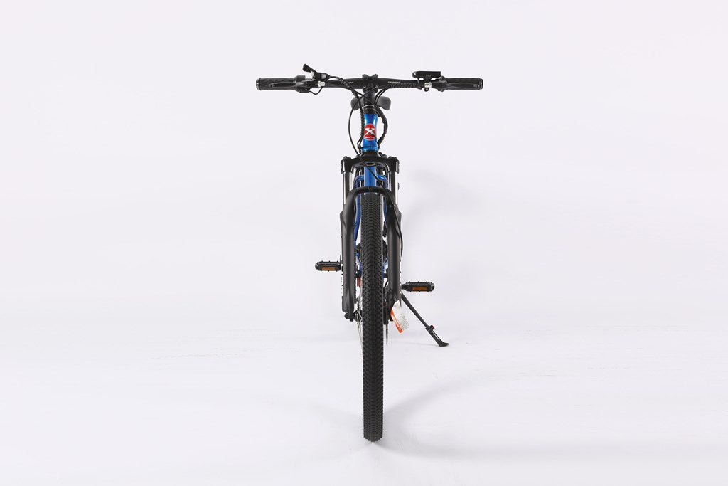 X-Treme Trail Maker Elite Max 36 Volt Electric Mountain Bike-Metallic Blue