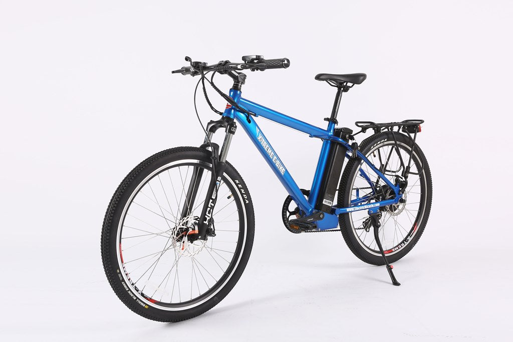 X-Treme Trail Maker Elite Max 36 Volt Electric Mountain Bike-Metallic Blue
