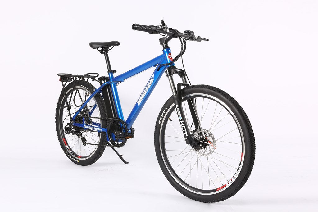 X-Treme Trail Maker Elite Max 36 Volt Electric Mountain Bike-Metallic Blue