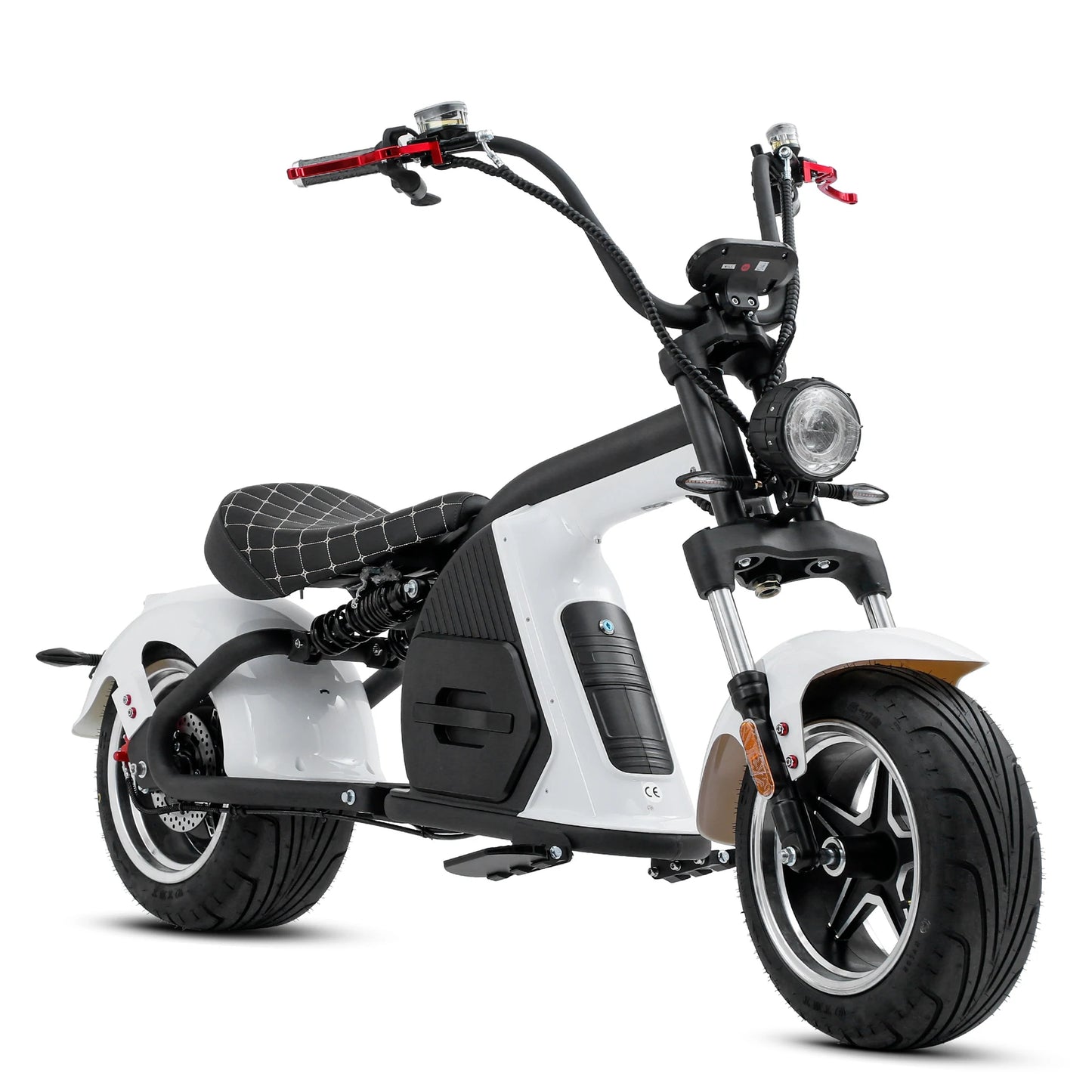 M8 Electric Chopper Scooter - White