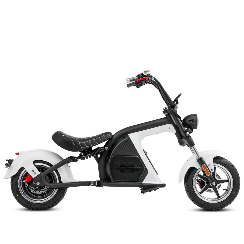 M8 Electric Chopper Scooter - White