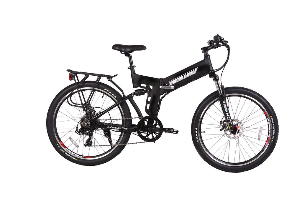 X-Treme X-Cursion Elite 24 Volt Electric Folding Mountain Bicycle - Black