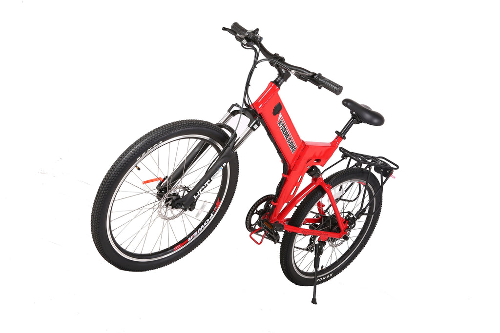X-Treme X-Cursion Elite 24 Volt Electric Folding Mountain Bicycle - Metallic Red