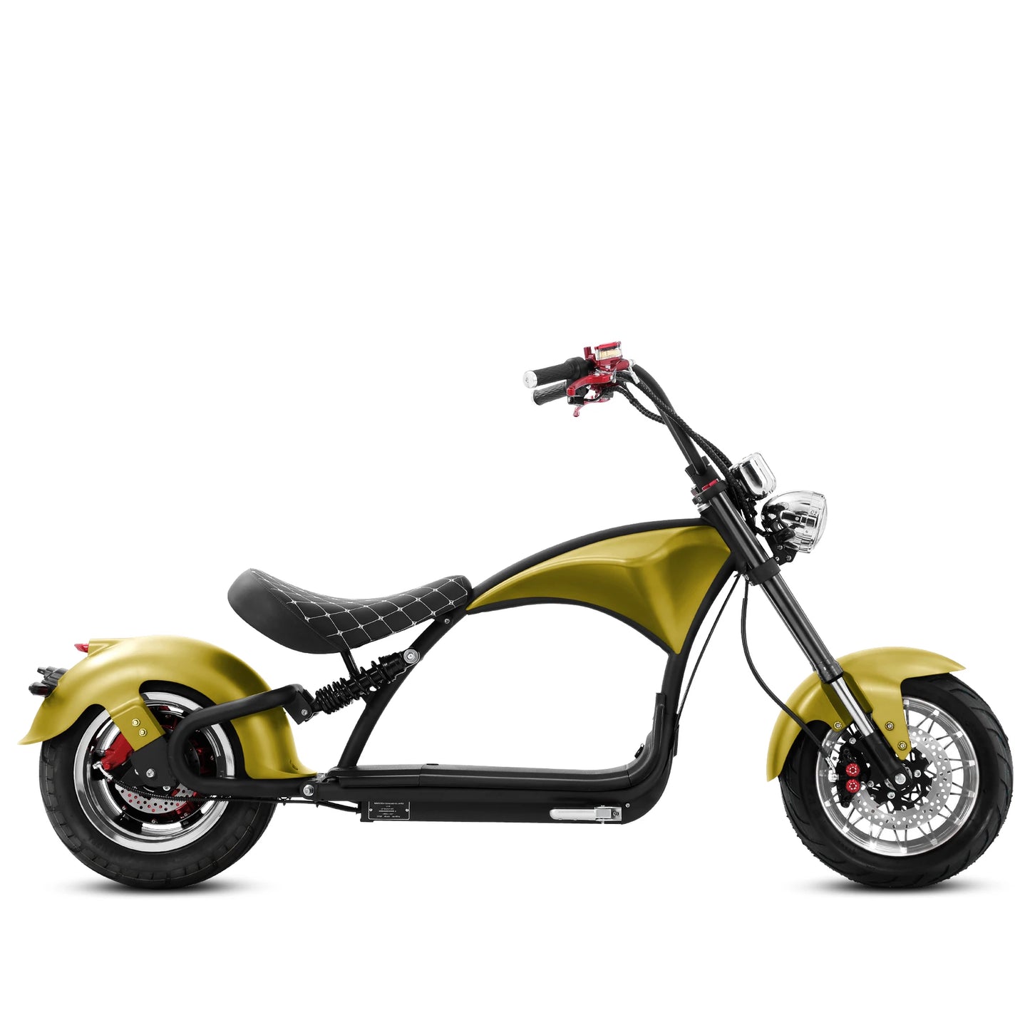 M1P Fat Tire Electric Citycoco Scooter - Yellow